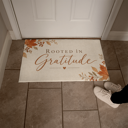Rooted in Gratitude - Fall Welcome Mat