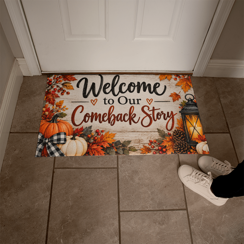 Welcome to Our Comeback Story - Recovery Welcome Mat