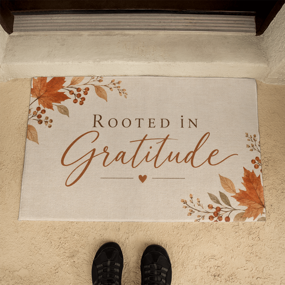 Rooted in Gratitude - Fall Welcome Mat