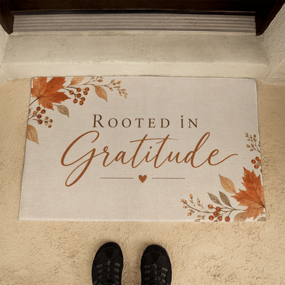 Rooted in Gratitude - Fall Welcome Mat