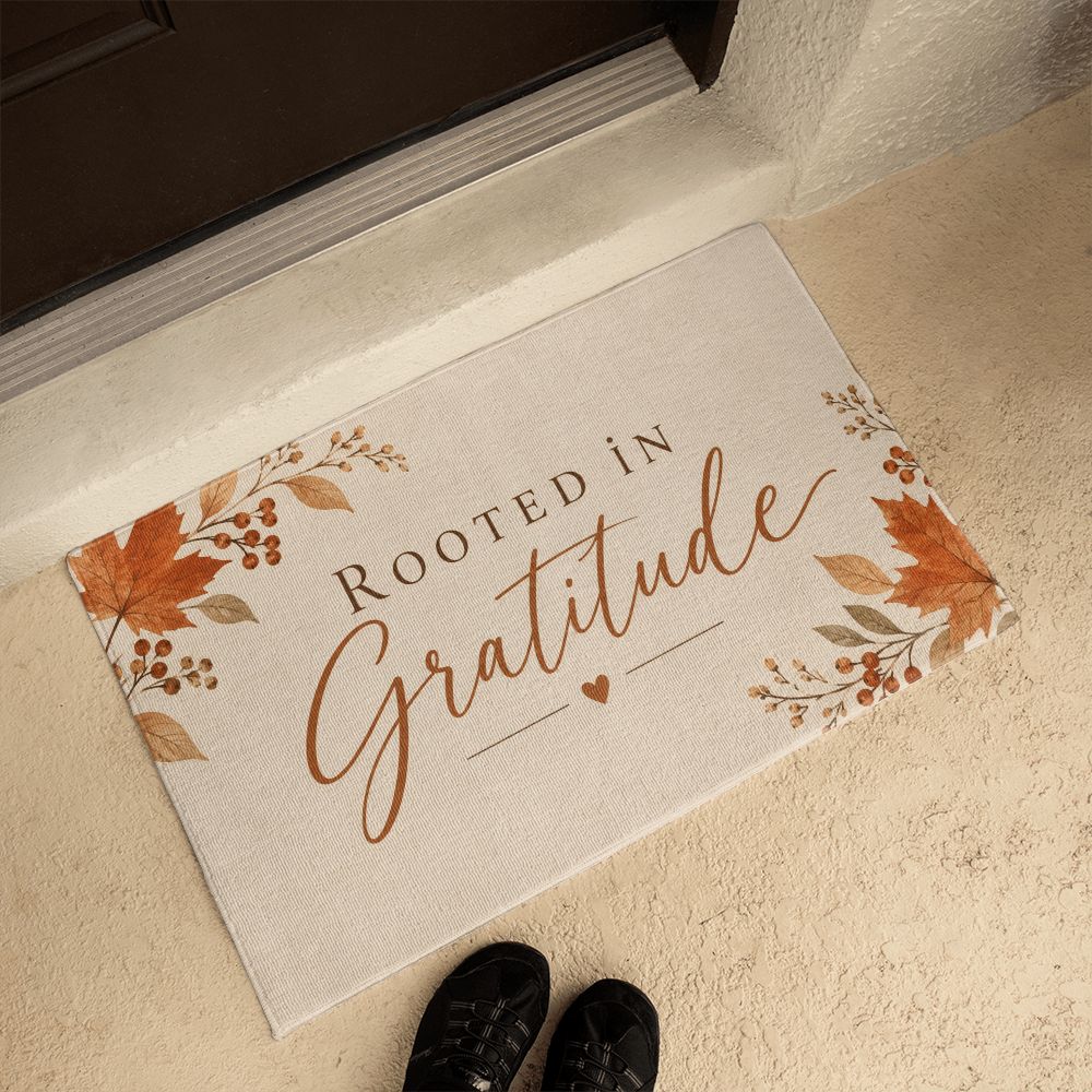 Rooted in Gratitude - Fall Welcome Mat