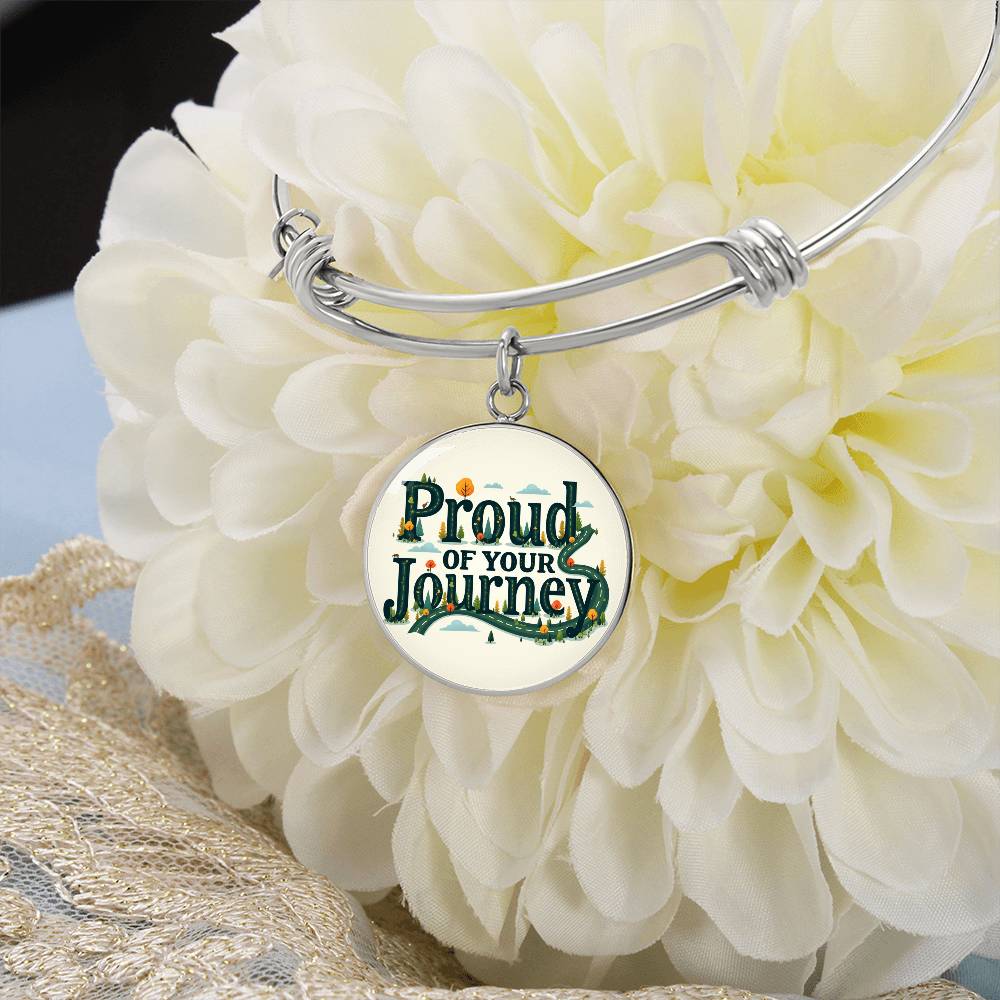Proud of your Journey Bangle Bracelet
