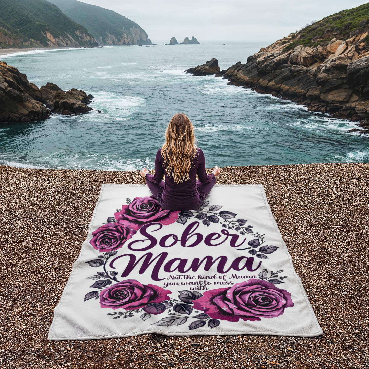 Sober Mama Blanket – Sobriety Gift for Mom