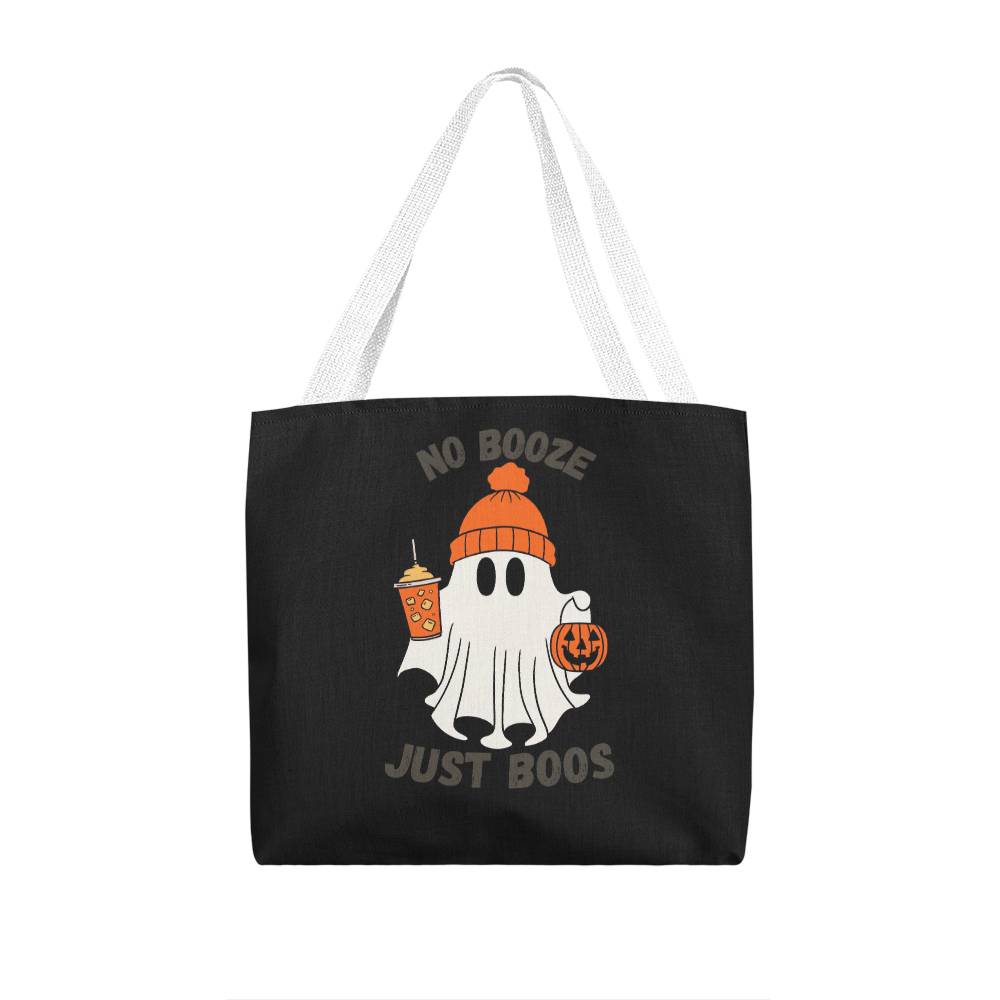 No Booze Just Boos Halloween Bag