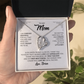 To My Mom – Forever Love Heart Necklace from Son