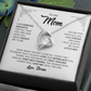 To My Mom – Forever Love Heart Necklace from Son