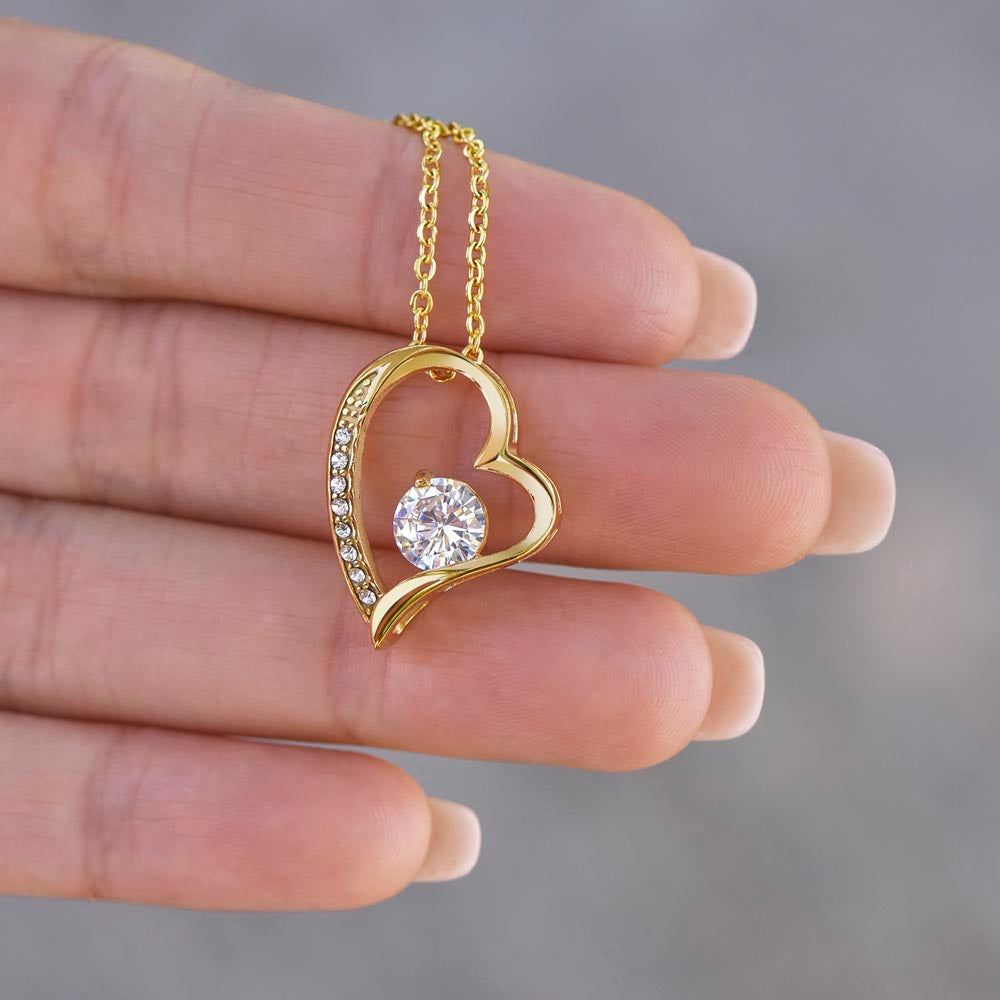 To My Mom – Forever Love Heart Necklace from Son