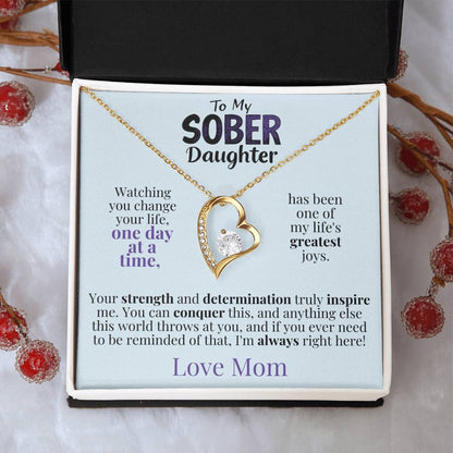 Heart pendant necklace in gold finish gift box with heart charm