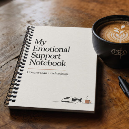 My Emotional Support Notebook – Funny Recovery Journal