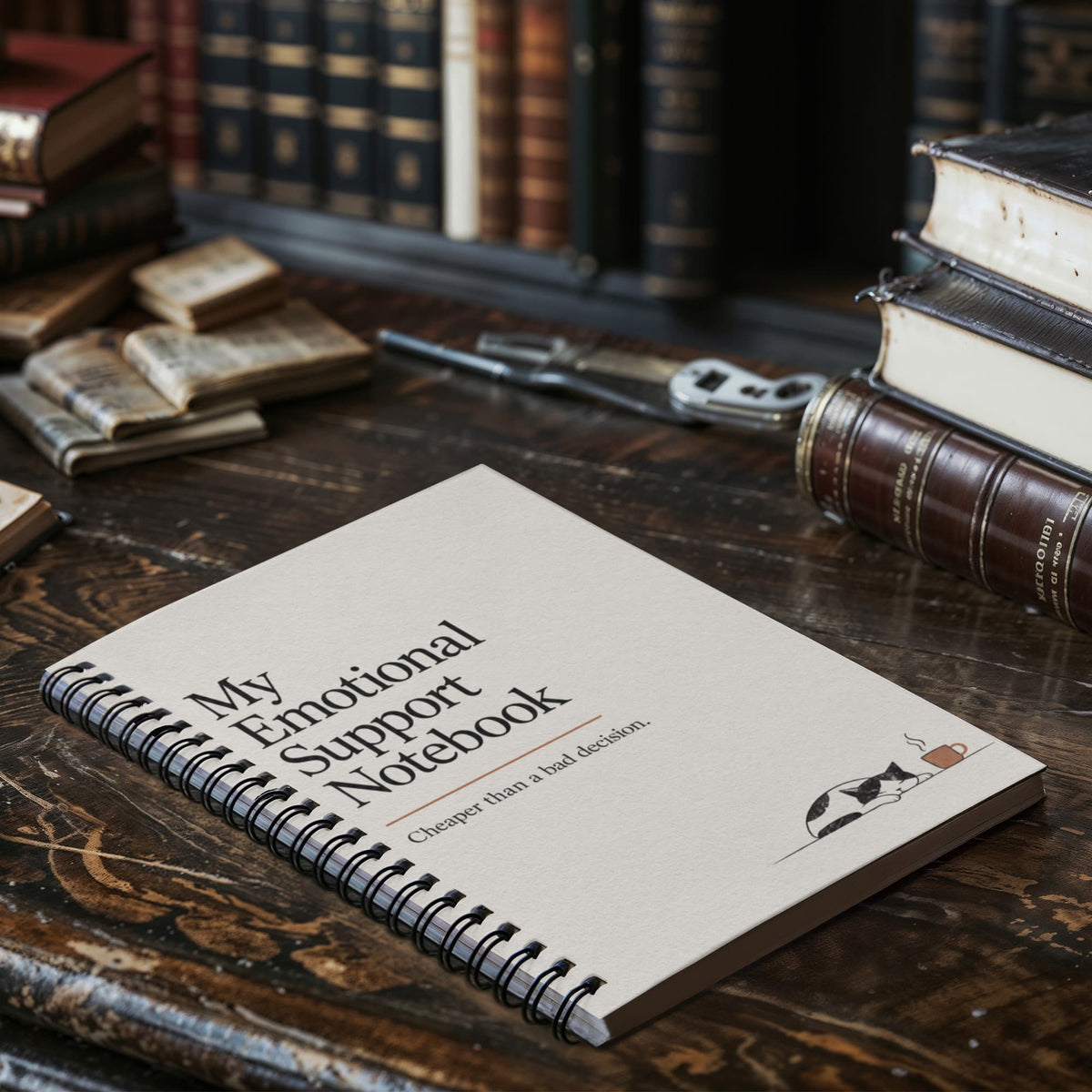 My Emotional Support Notebook – Funny Recovery Journal