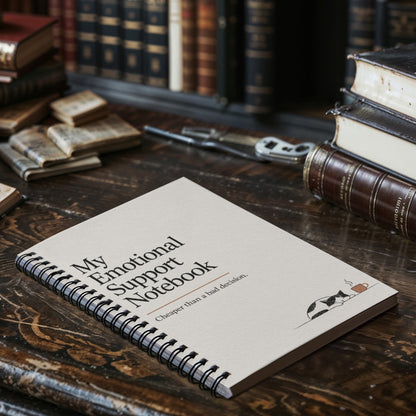 My Emotional Support Notebook – Funny Recovery Journal