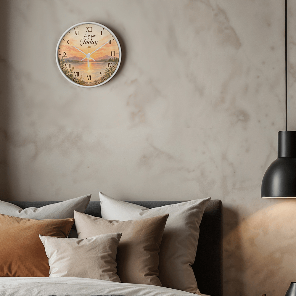 Just for Today Recovery Wall Clock