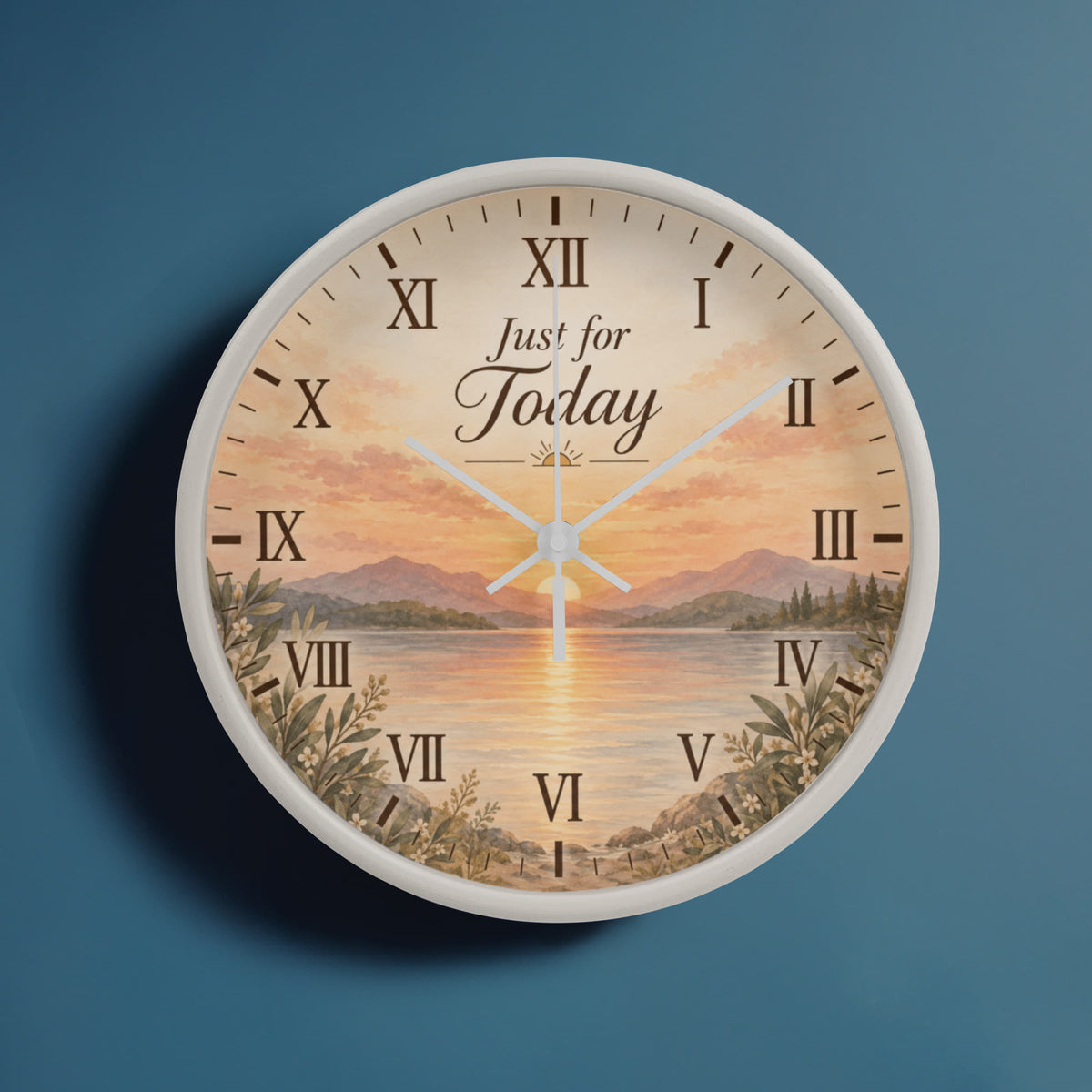 Just for Today Recovery Wall Clock