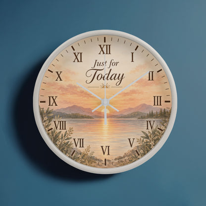 Just for Today Recovery Wall Clock