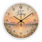 Just for Today Recovery Wall Clock