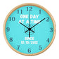 One Day At A Time Wall Clock With Customizable Sobriety Date