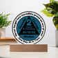 LED Custom Sobriety Date Acrylic Plaque