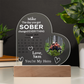 Custom Sobriety Date Calendar LED Plaque