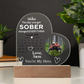 Custom Sobriety Date Calendar LED Plaque