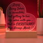 Celebrate Love and Sobriety Together - LED Heart