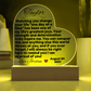 Personalized LED Heart Plaque – Custom Sobriety Milestone Gift