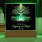 Custom LED Sobriety Plaque – Courage and Legacy Design