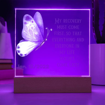 Custom Sobriety Date LED Gift - Personalized And Unique Gift For Someone In Recovery