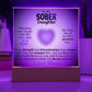 My Sober Daughter Heartfelt Acrylic Plaque