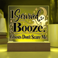 I Survived Booze. Ghosts Don't Scare Me. Halloween Recovery Acrylic Plaque