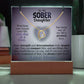 My Sober Daughter Heartfelt Plaque & Necklace