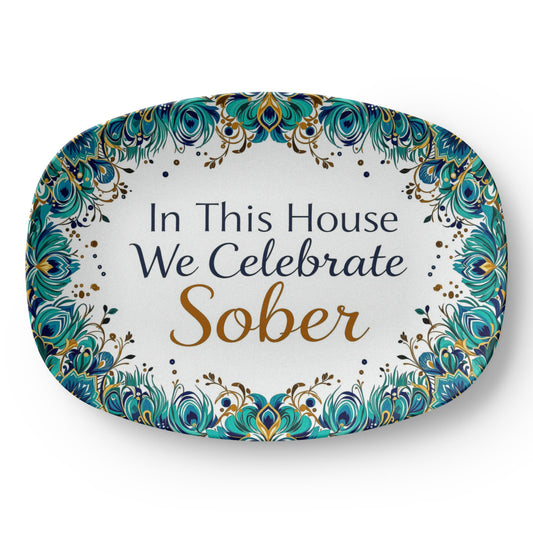 Peacock Sobriety Celebration Platter
