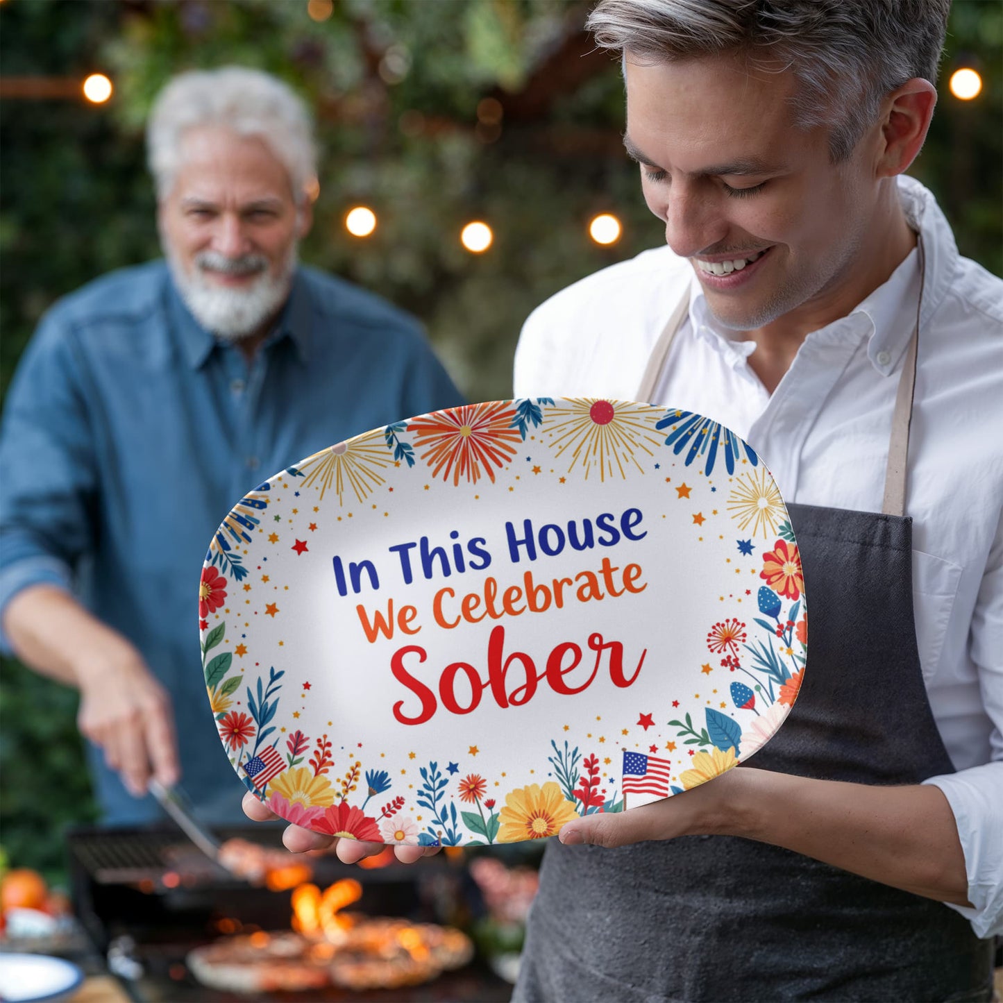Fireworks Sobriety Celebration Platter