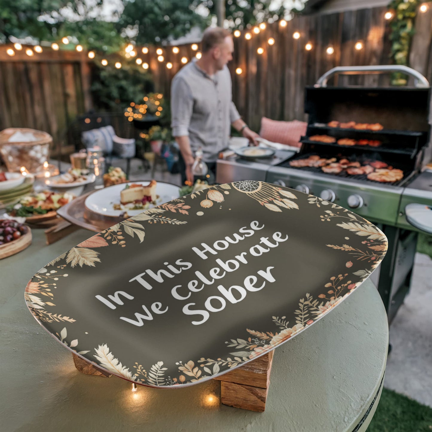 Boho Sobriety Celebration Platter