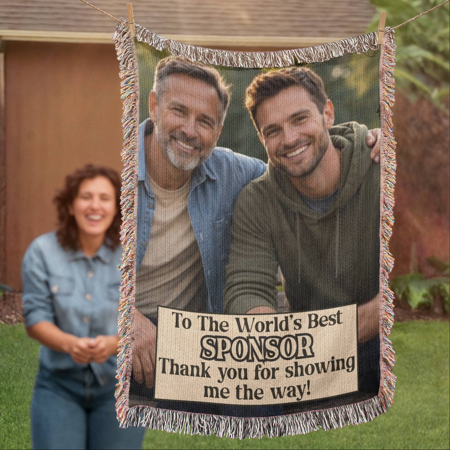 Worlds Best Sponsor Custom Heirloom Blanket