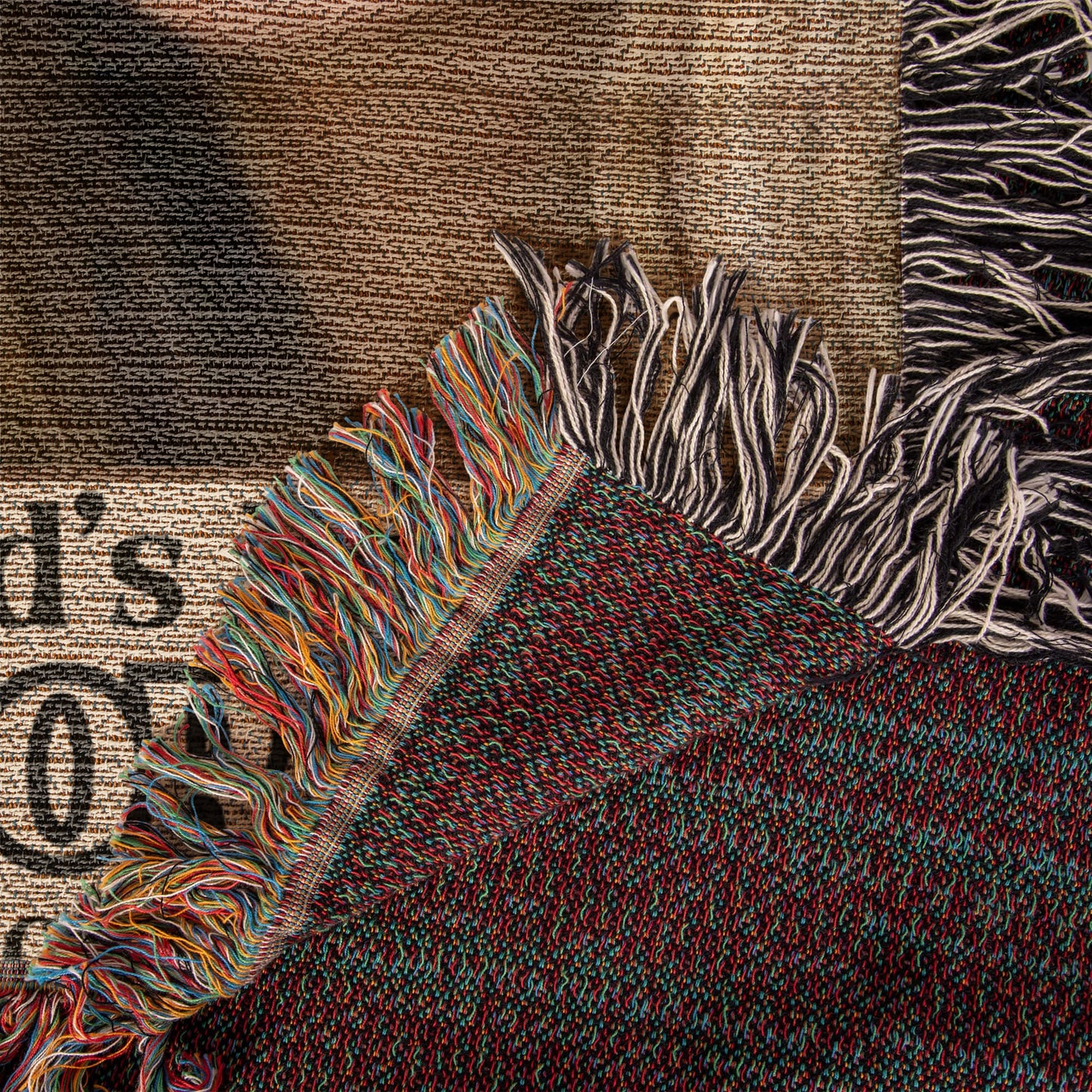 Sobriety Gift With Personalized Photo & Message, Sponsor Thank You Gift, Recovery Keepsake Throw Heirloom Photo Woven Blanket