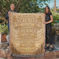 Serenity Prayer Woven Blanket