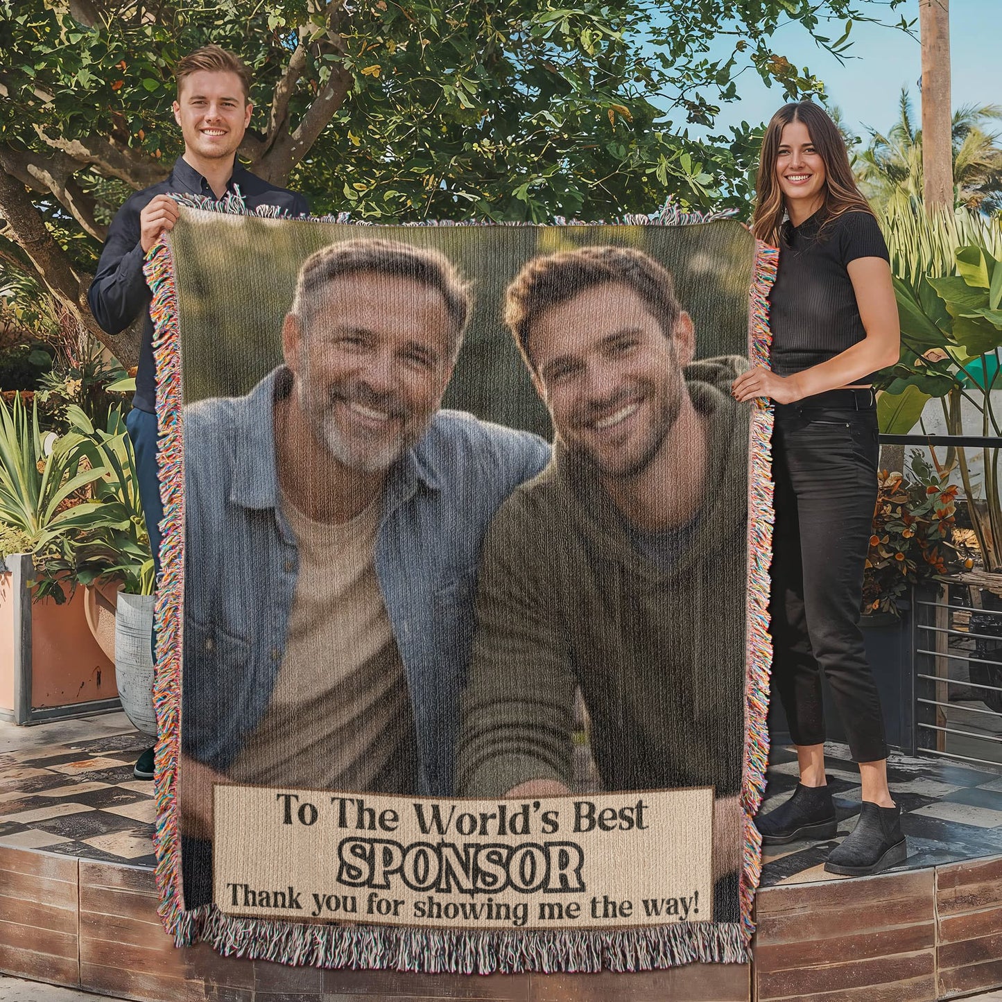 Worlds Best Sponsor Custom Heirloom Blanket