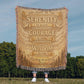 Serenity Prayer Woven Blanket