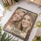 Sobriety Gift With Personalized Photo & Message, Sponsor Thank You Gift, Recovery Keepsake Throw Heirloom Photo Woven Blanket