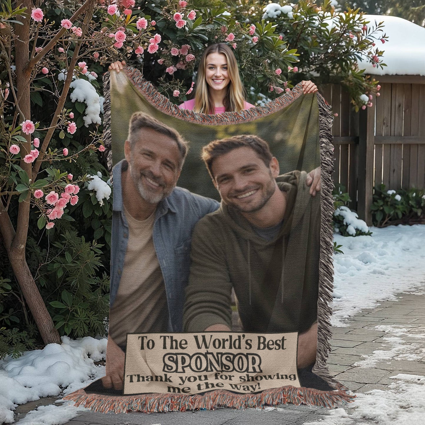 Worlds Best Sponsor Custom Heirloom Blanket