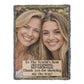 Sobriety Gift With Personalized Photo & Message, Sponsor Thank You Gift, Recovery Keepsake Throw Heirloom Photo Woven Blanket