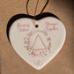 Recovery Sisters Heart Ornament | Mirror Charm