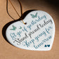 Recovery Heart Ceramic Ornament