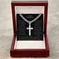 To My Husband – I'd Choose This Life With You Cross Necklace | Personalized Engraving Gift