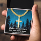 Love Story Star Map Cross Necklace