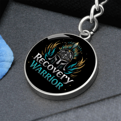 Recovery Warrior Keychain — Personalized Back Engraving