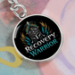 Recovery Warrior Keychain — Personalized Back Engraving