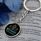 Recovery Warrior Keychain — Personalized Back Engraving
