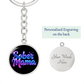 Sober Mama Keychain — Personalized Back Engraving
