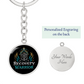 Recovery Warrior Keychain — Personalized Back Engraving